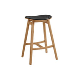 Greenington Skol 26" Counter Height Stool With Leather Seat, Caramelized, (Set of 2)