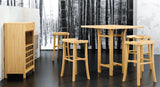 Greenington Tulip Bar Height Table in Classic Bamboo