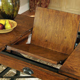 Hammary Baja Extension Leaf Dining Table in Vintage Umber