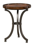 Hammary Barrow 5 Piece Round Coffee Table Set w/ Mahogany Top & Metal Base
