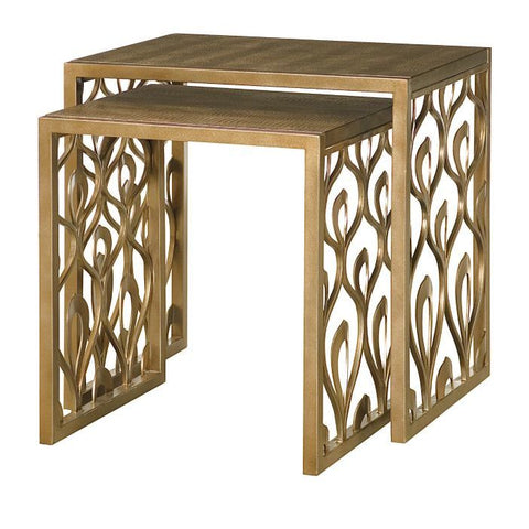 Hammary Bob Mackie Home Nesting Tables in Metal