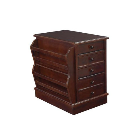 Hammary Chairsides Magazine Chairside Table in Cherry