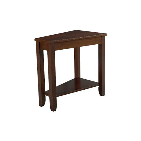 Hammary Chairsides Wedge Chairside Table in Cherry