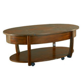 Hammary Concierge Oval Lift-Top Cocktail Table w/ Casters