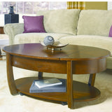 Hammary Concierge Oval Lift-Top Cocktail Table w/ Casters