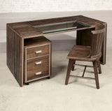 Hammary Flashback Parson Desk w/ Chair in Rusty Red-Brown