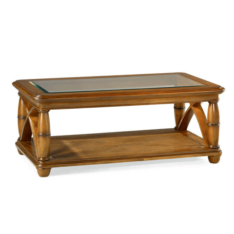Hammary Grand Isle Rectangular Cocktail Table in Amber
