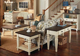 Hammary Heartland Sofa Table w/ Smoky Brown Top & Time-Worn Painted Base