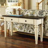 Hammary Heartland Sofa Table w/ Smoky Brown Top & Time-Worn Painted Base