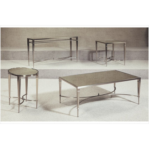 Hammary Mallory Mirror Top Coffee Table Set