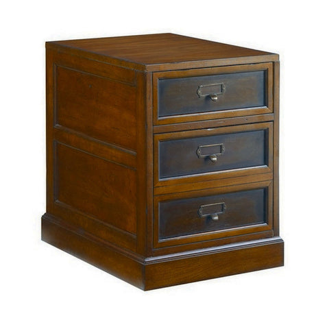 Hammary Mercantile Rolling Filing Cabinet in Whiskey
