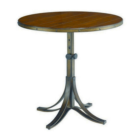 Hammary Mercantile Round Adjustable Accent Table