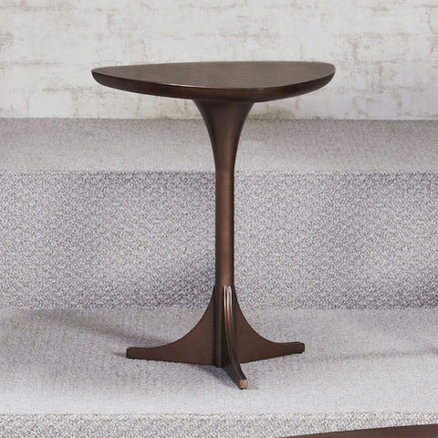 Hammary Mila Tripod Table in Burnished Copper