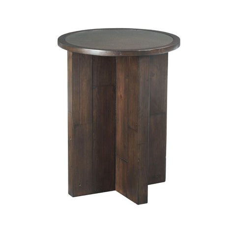 Hammary Reclamation Place Post & Beam Round End Table