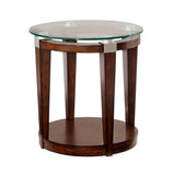 Hammary Solitaire 4 Piece Rectangular Coffee Table Set in Dark Brown