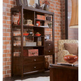 Hammary Tribecca 4 Drawer Etagere in Root Beer