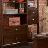 Hammary Tribecca 4 Drawer Etagere in Root Beer