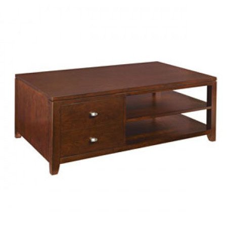 Hammary Tribecca Rectangular Cocktail Table in Root Beer