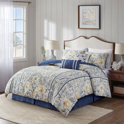 Harbor House Livia 6 Piece Cotton Comforter Set - Full