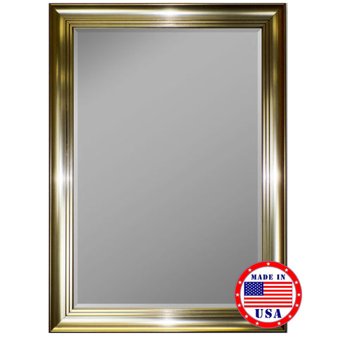Hitchcock Butterfield 3 Step Pewter Framed Wall Mirror