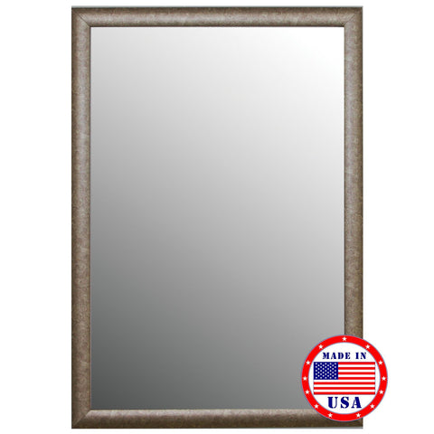 Hitchcock Butterfield Round Top Aged Silver Framed Wall Mirror