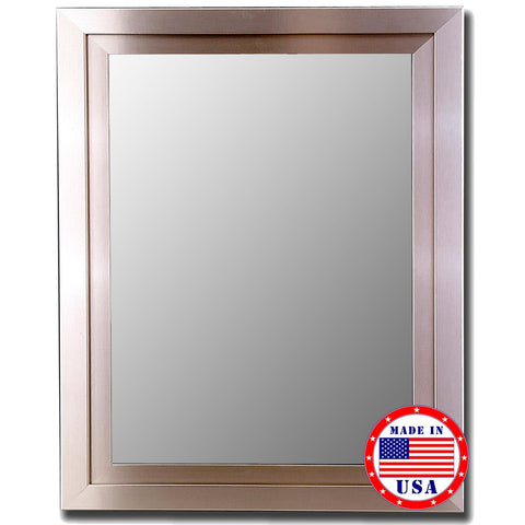 Hitchcock Butterfield Stainless And Stainless Framed Wall Mirror