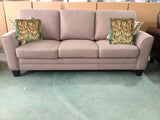 Homelegance Adair Sofa With 2 Pillows In Grey Fabric