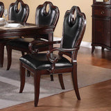 Homelegance Agatha 7 Piece Extension Dining Room Set in Rich Cherry