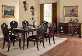 Homelegance Agatha 10 Piece Extension Dining Room Set in Rich Cherry