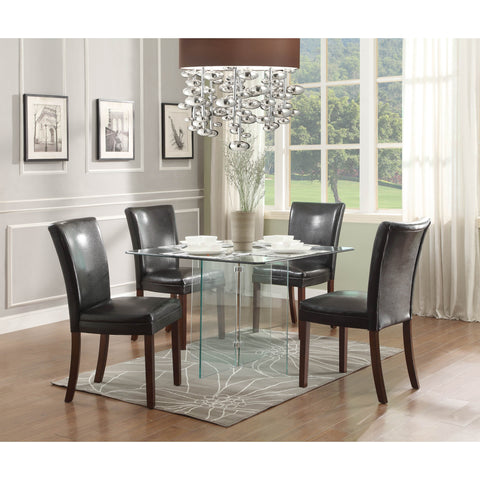 Homelegance Alouette Square Glass Dining Table