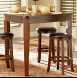Homelegance Ameillia 5 Piece Triangle Counter Height Table Set