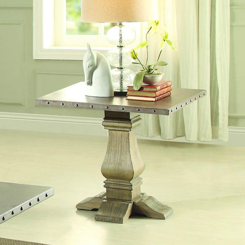 Homelegance Anna Claire End Table in Driftwood