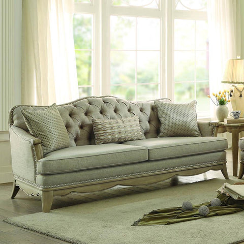 Homelegance Ashden Sofa in Neutral Fabric
