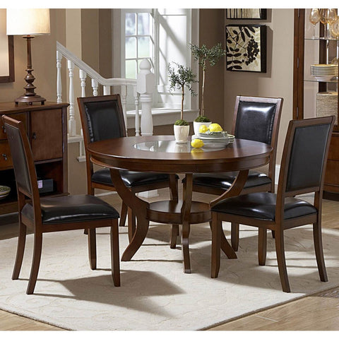 Homelegance Avalon 48 Inch Round Dining Table in Cherry