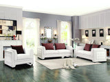 Homelegance Azure Sofa in Off-White AireHyde