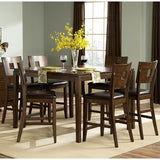 Homelegance Baldwin Hills Square Counter Height Table in Mocha