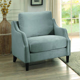 Homelegance Banburry Upholstered Chair in Graphite Grey Fabric