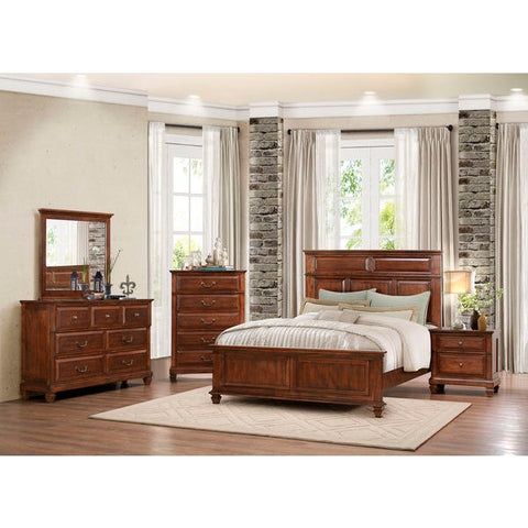 Homelegance Bardwell Bed In Brown Cherry