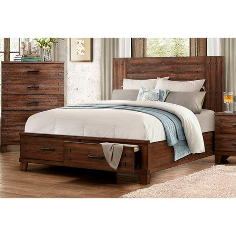 Homelegance Brazoria Bed In Natural Distressed Wood