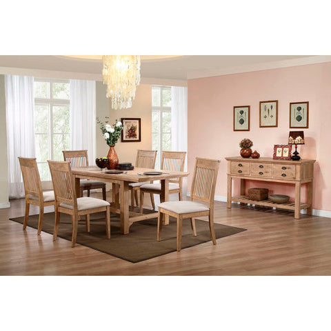 Homelegance Cadance Trestle Dining Table, Antique Oak In Lightly Weathered