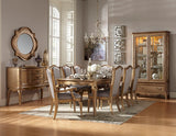 Homelegance Chambord Dining Table With 16" Leaf In Antique Gold