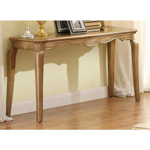 Homelegance Chambord Sofa Table In Antique Gold