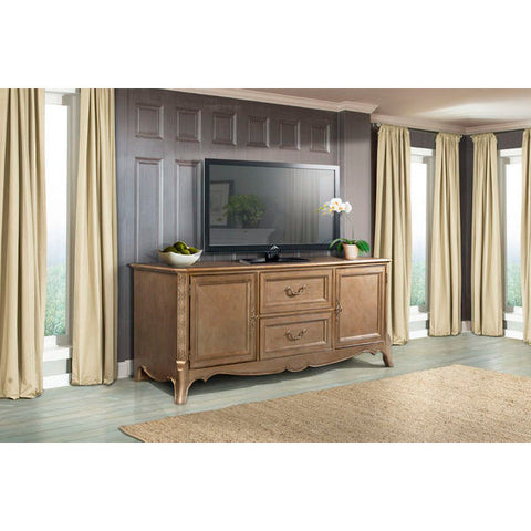 Homelegance Chambord TV Stand In Antique Gold