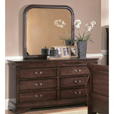 Homelegance Chateau Brown Dresser w/ Mirror in Warm Cherry