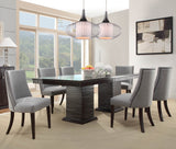 Homelegance Chicago Double Pedestal Dining Table in Deep Espresso