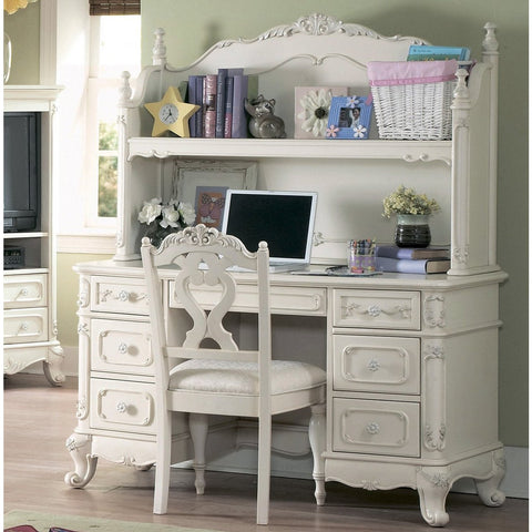 Homelegance Cinderella Writing Hutch/Desk in White