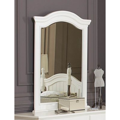 Homelegance Clementine Beveled Mirror In Antique White