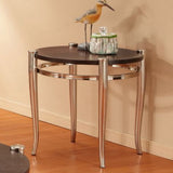 Homelegance Coffey Round End Table in Espresso