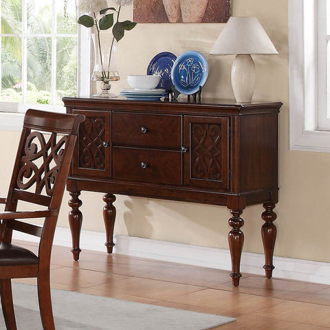 Homelegance Creswell Server in Rich Cherry