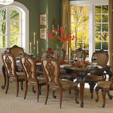 Homelegance Cromwell 10 Piece Extension Dining Room Set in Warm Cherry